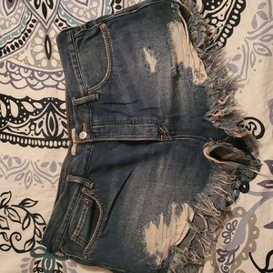 Free People denim shorts
